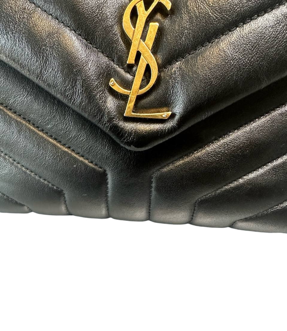 SAINT LAURENT - LouLou Shoulder Bag Chevron Leather