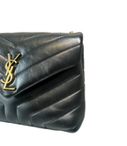 SAINT LAURENT - LouLou Shoulder Bag Chevron Leather
