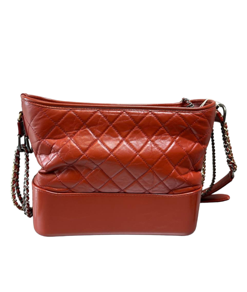 CHANEL - Gabrielle Hobo Chevron Aged Calfskin