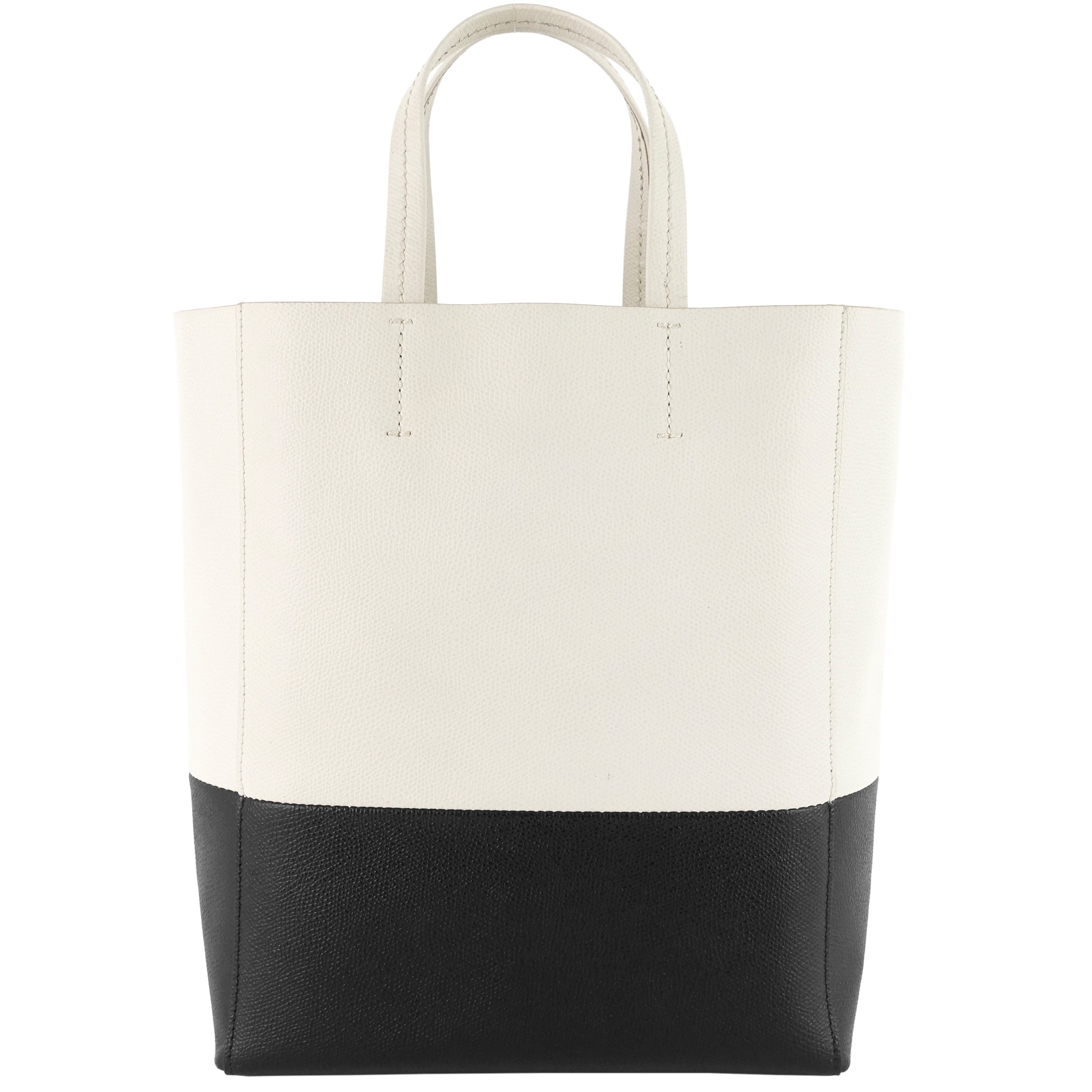 CELINE Vertical Cabas Small Bicolour Tote Bag