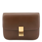 CELINE Classic Box Flap Medium Calfskin Leather Bag