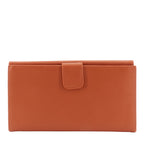 PRADA Continental Logo Saffiano Leather Wallet