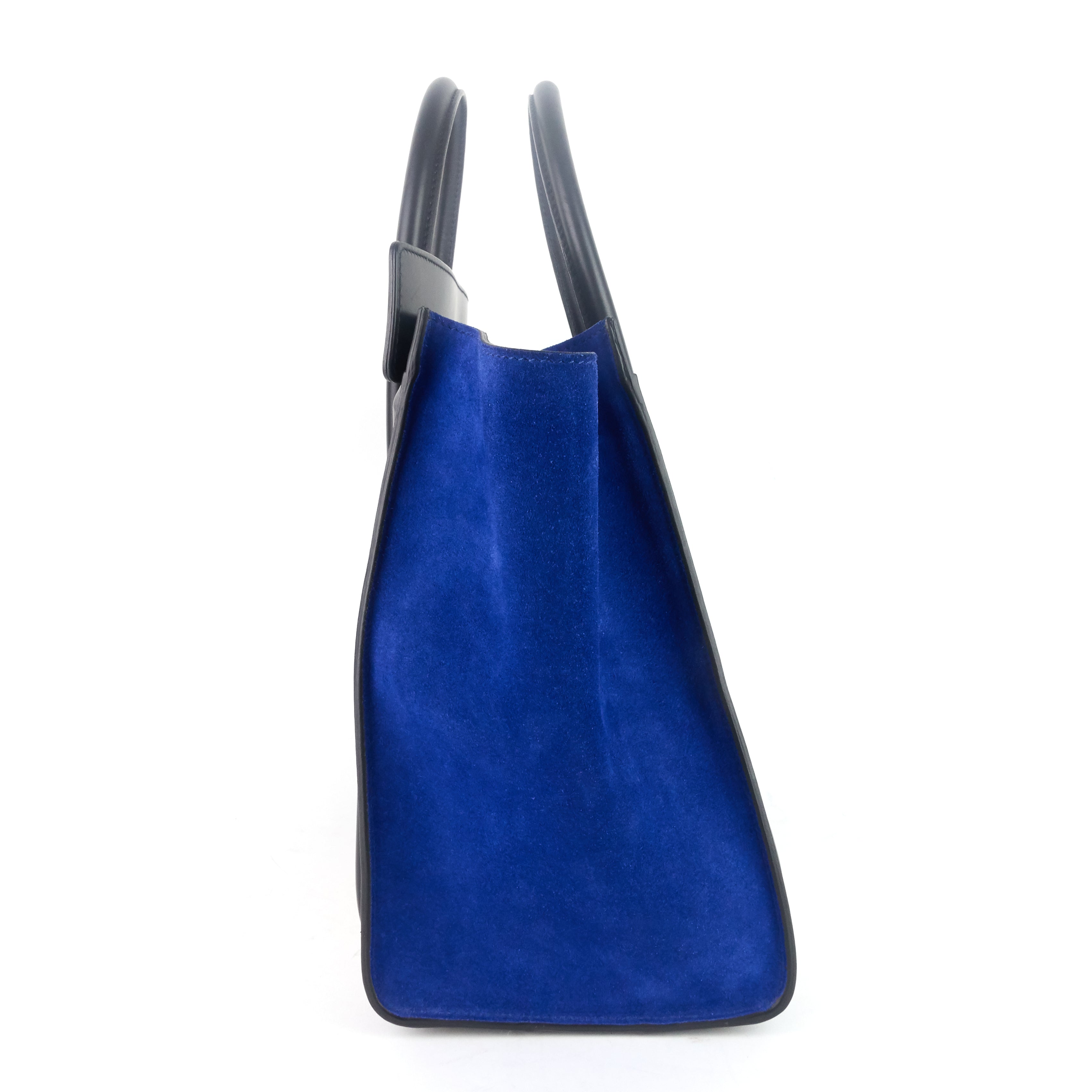 CELINE Luggage Mini Tricolour Leather and Suede Bag