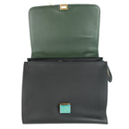 CELINE Trapeze Calfskin Leather and Suede Bag