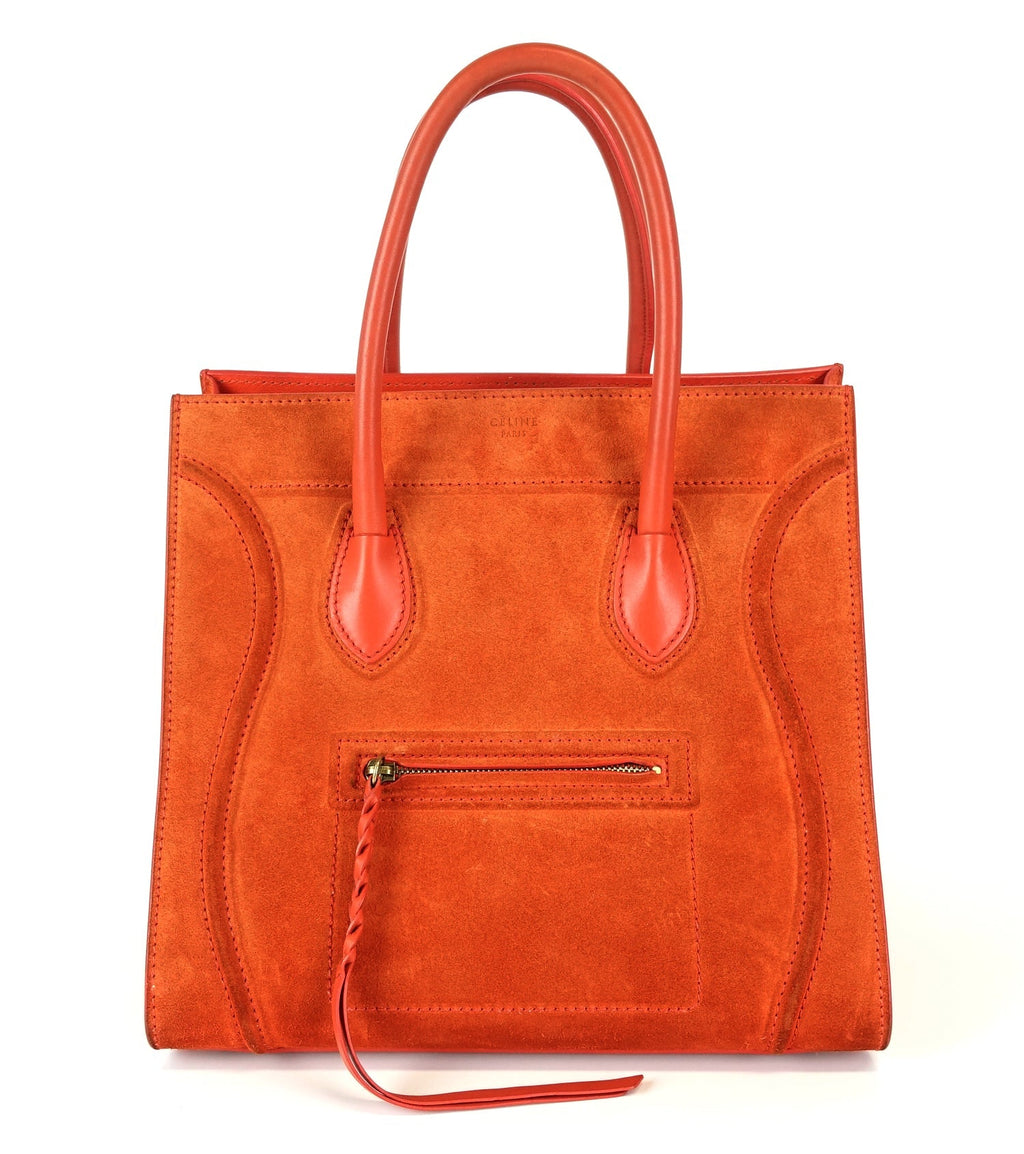 CELINE Phantom Medium Suede Bag