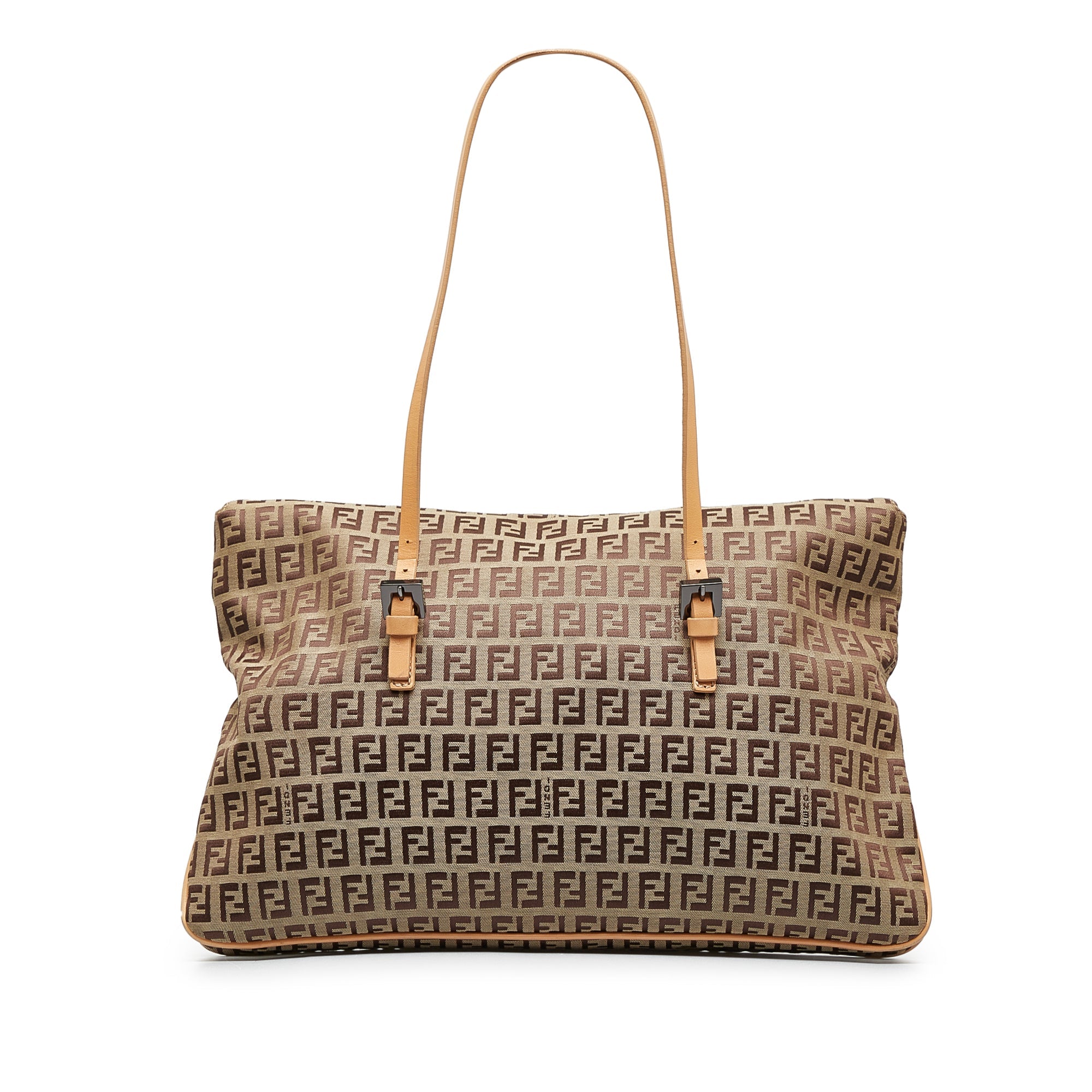 FENDI Zucchino Double Flap Tote Tote Bag