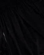 Saint Laurent Black Silk Off the Shoulder, Long Sleeve Mini Dress with Sleeve Detail Size FR 36 (UK 8)