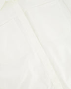 Fendi White Long-Sleeve Shirt Dress with Pockets and Logo Detail Size IT 42 (UK 10)