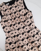 Christian Dior Metallic Pink and Black Textured Sleeveless Dress Size FR 42 (UK 14)