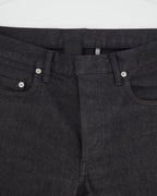 Christian Dior Menswear Charcoal Denim Jeans with CD Belt Detail Size 30 (EU 46)