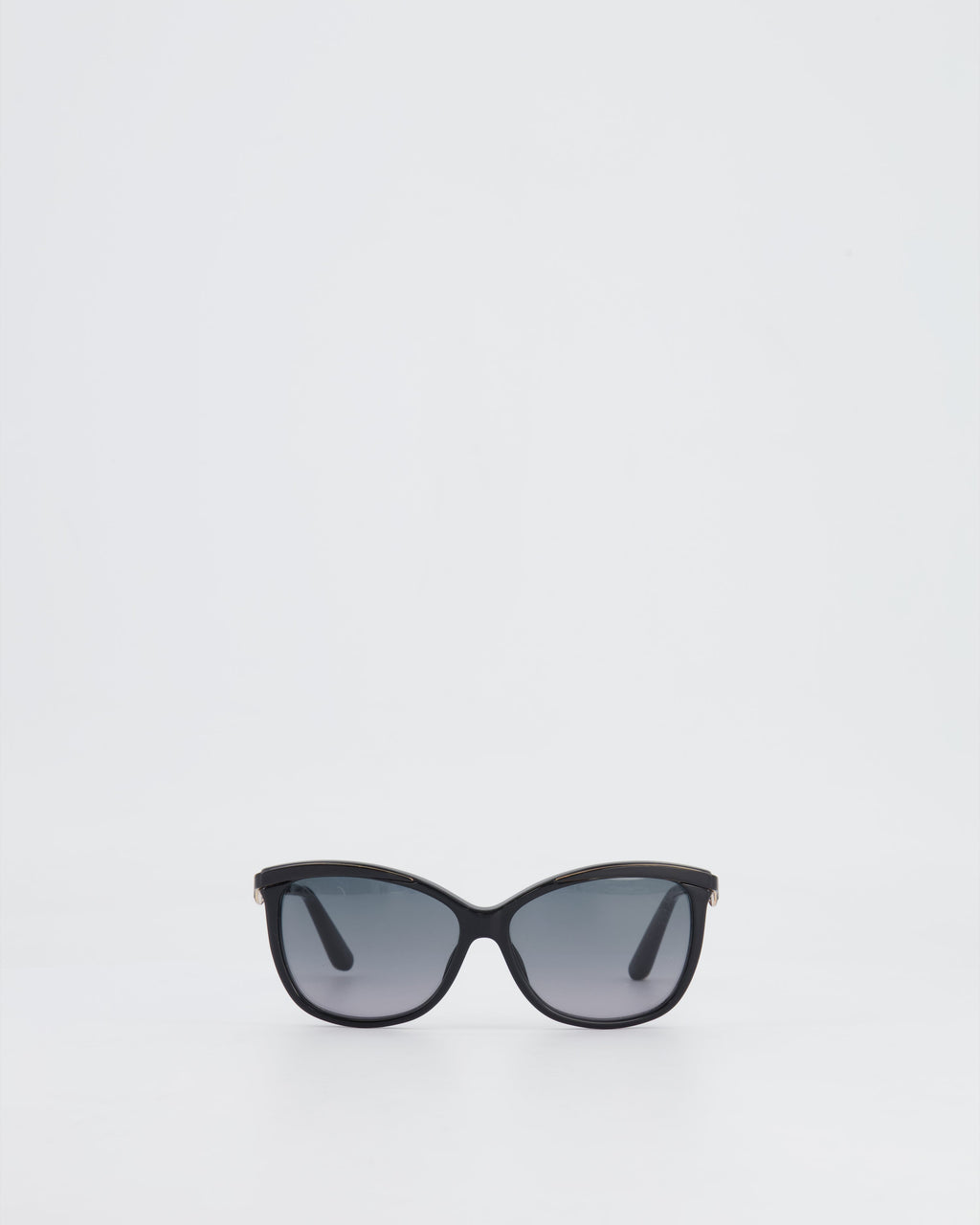 Dior Black Sunglasses with Blue and Gold Logo Detailing