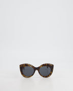 Fendi Brown Logo Cat Eye Oversized Sunglasses