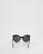 Fendi Brown Logo Cat Eye Oversized Sunglasses