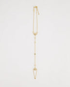 Christian Dior 18K Gold Diamond Mother of Pearl Rose Des Vents Hand Bracelet