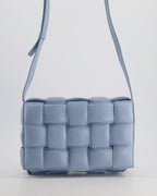 *HOT COLOUR & FIRE PRICE* Bottega Veneta Sky Blue Padded Cassette Bag with Gold Hardware RRP £2,780