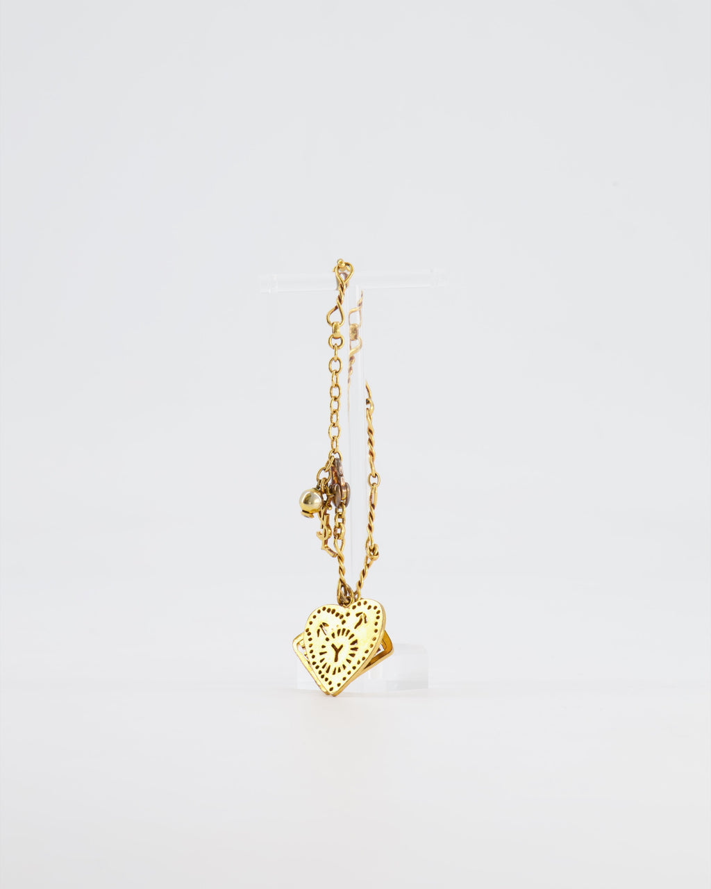 Yves Saint Laurent Vintage Bracelet in Gold with Logo Details