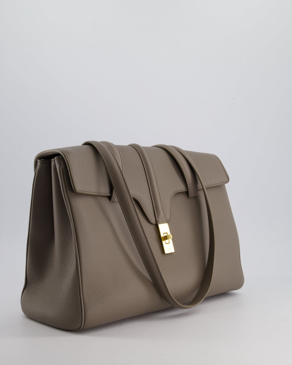 Celine Taupe Medium Soft 16 Bag in Calfskin Leather with Gold Hardware RRP £2,400