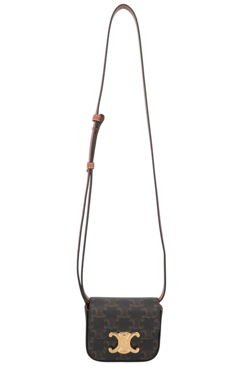 CELINE Mini Claude Bag Triomphe Canvas