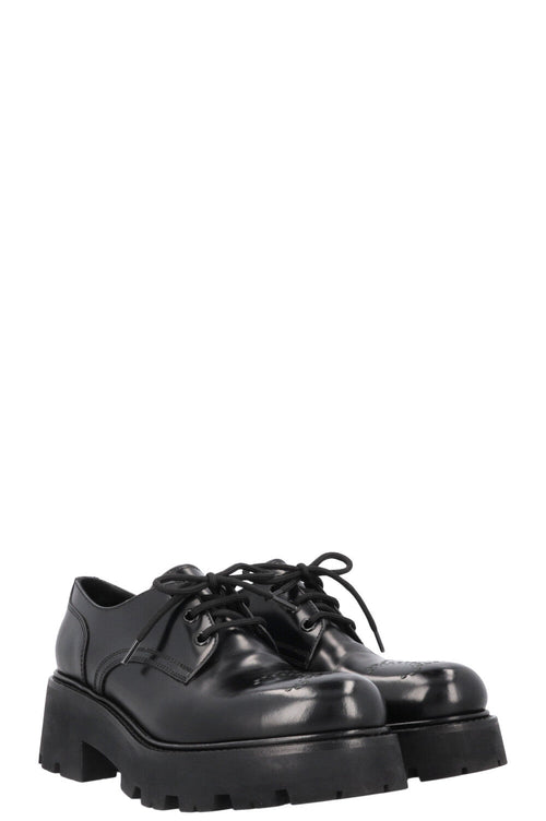 CELINE Perforated Platform Rangers Derby Black