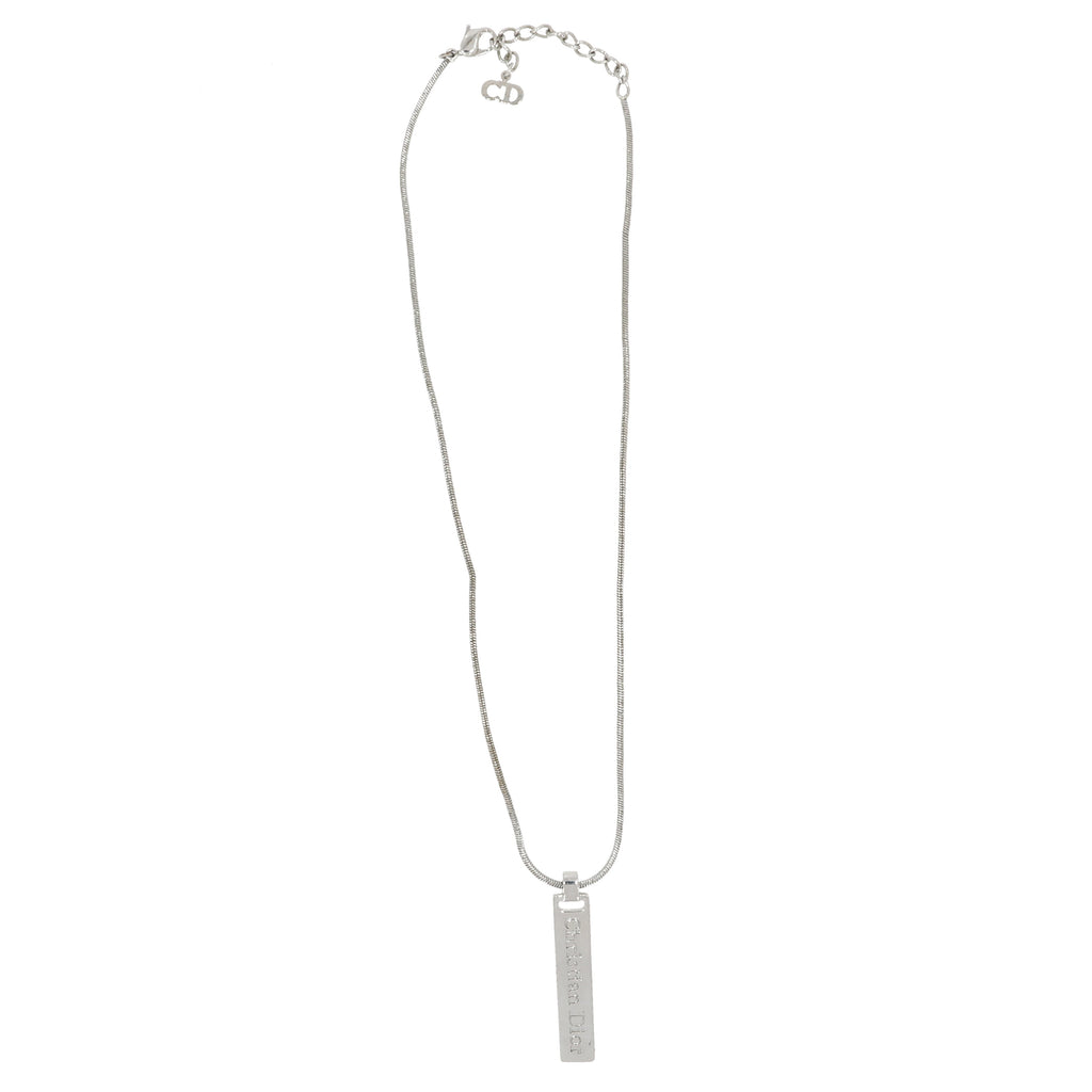 CHRISTIAN DIOR Necklace in Silver Metal