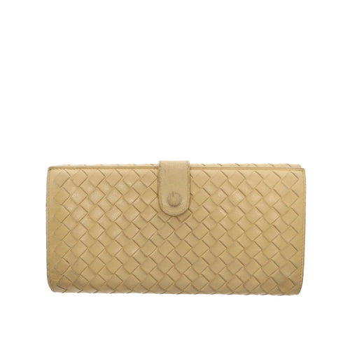 BOTTEGA VENETA Wallet in Beige Leather