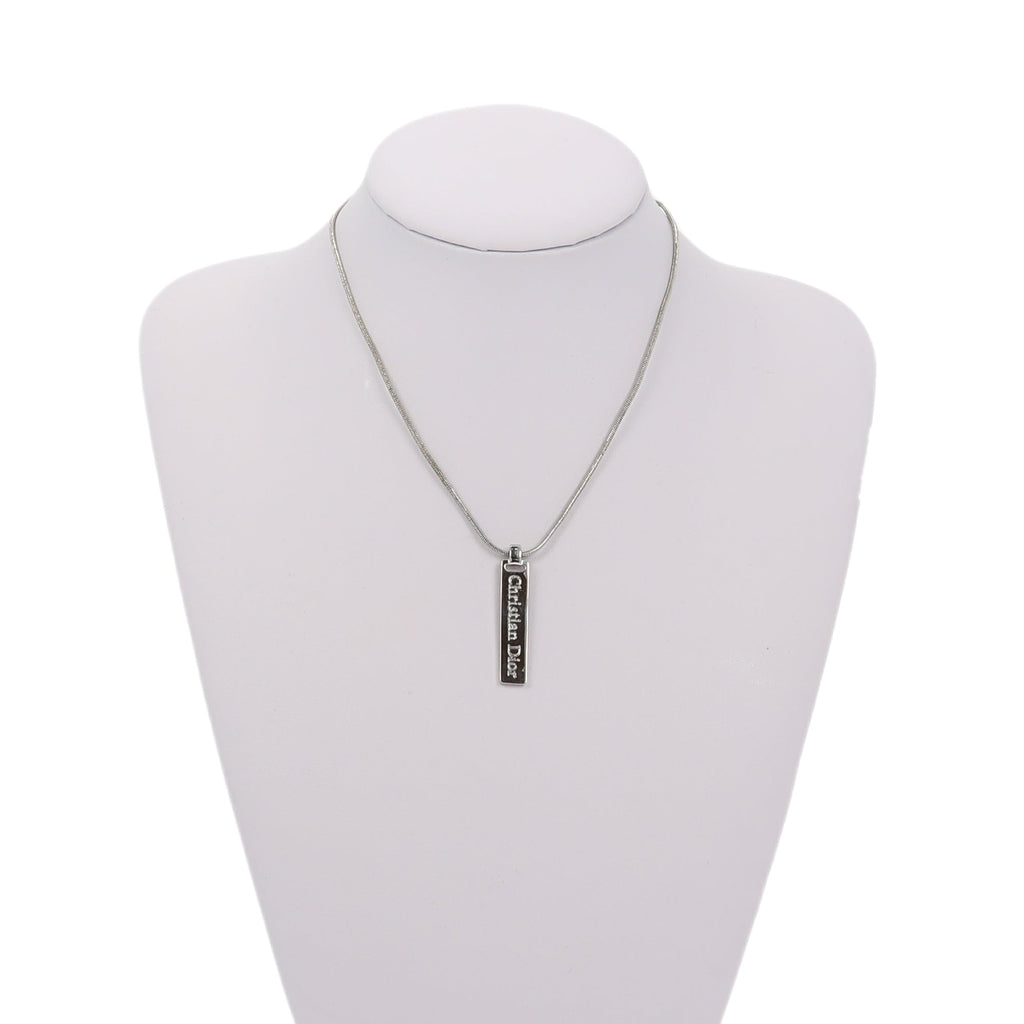CHRISTIAN DIOR Necklace in Silver Metal