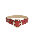 BOTTEGA VENETA Belt in Bordeaux Leather