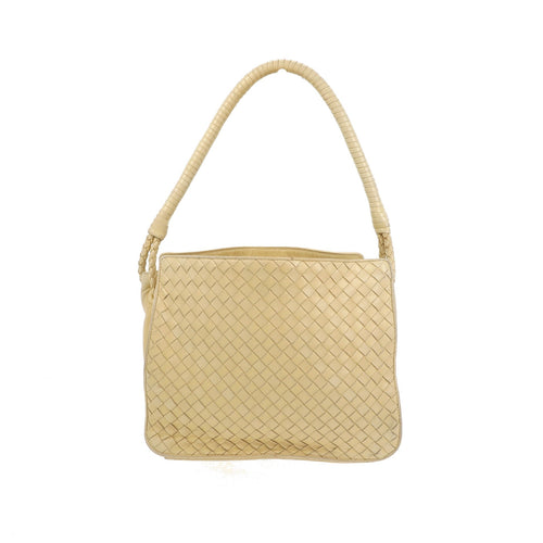 BOTTEGA VENETA Shoulder Bag in White Leather
