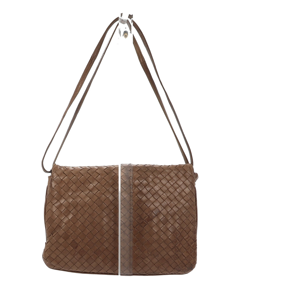 BOTTEGA VENETA Shoulder Bag in Brown Leather