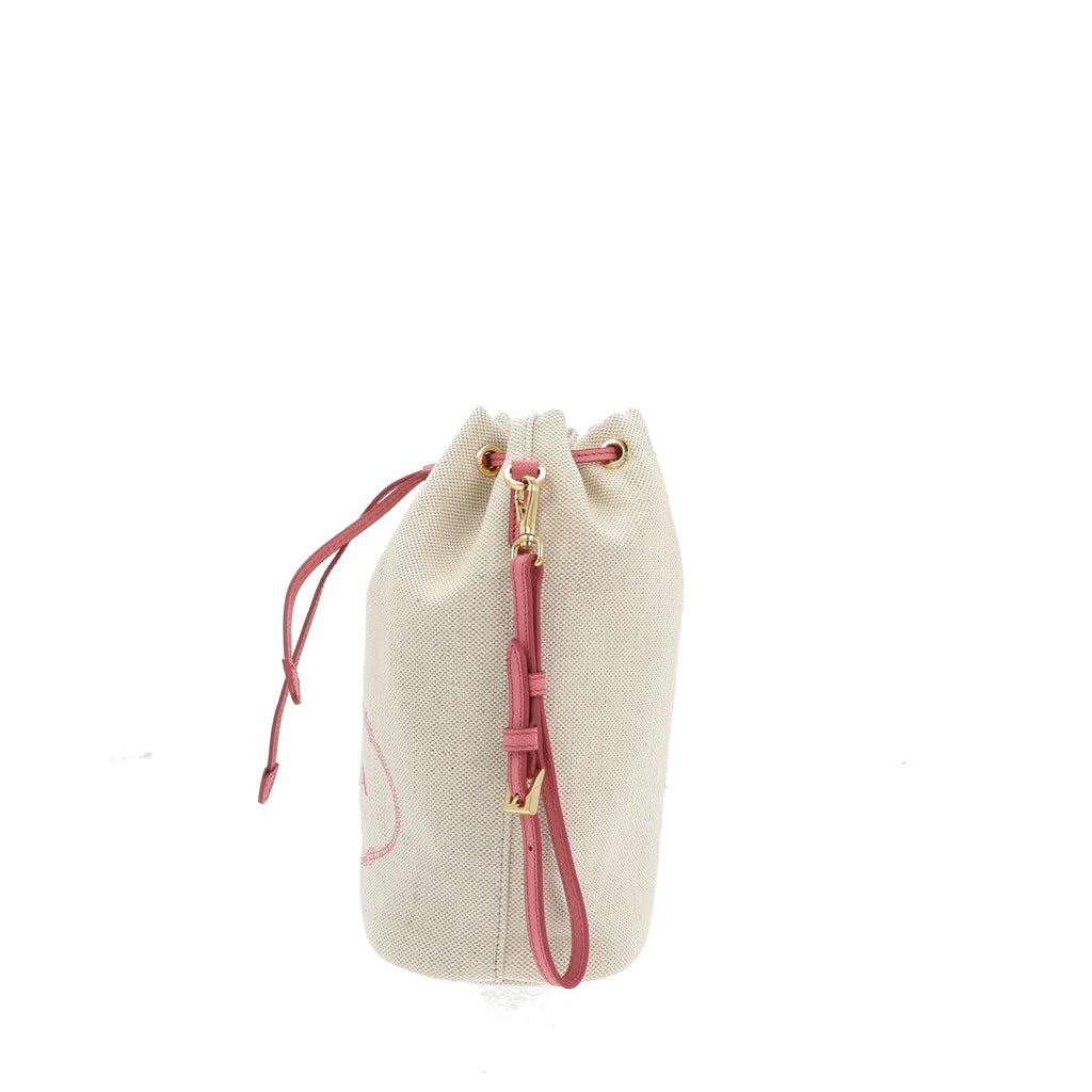 PRADA Handbag in Beige Fabric