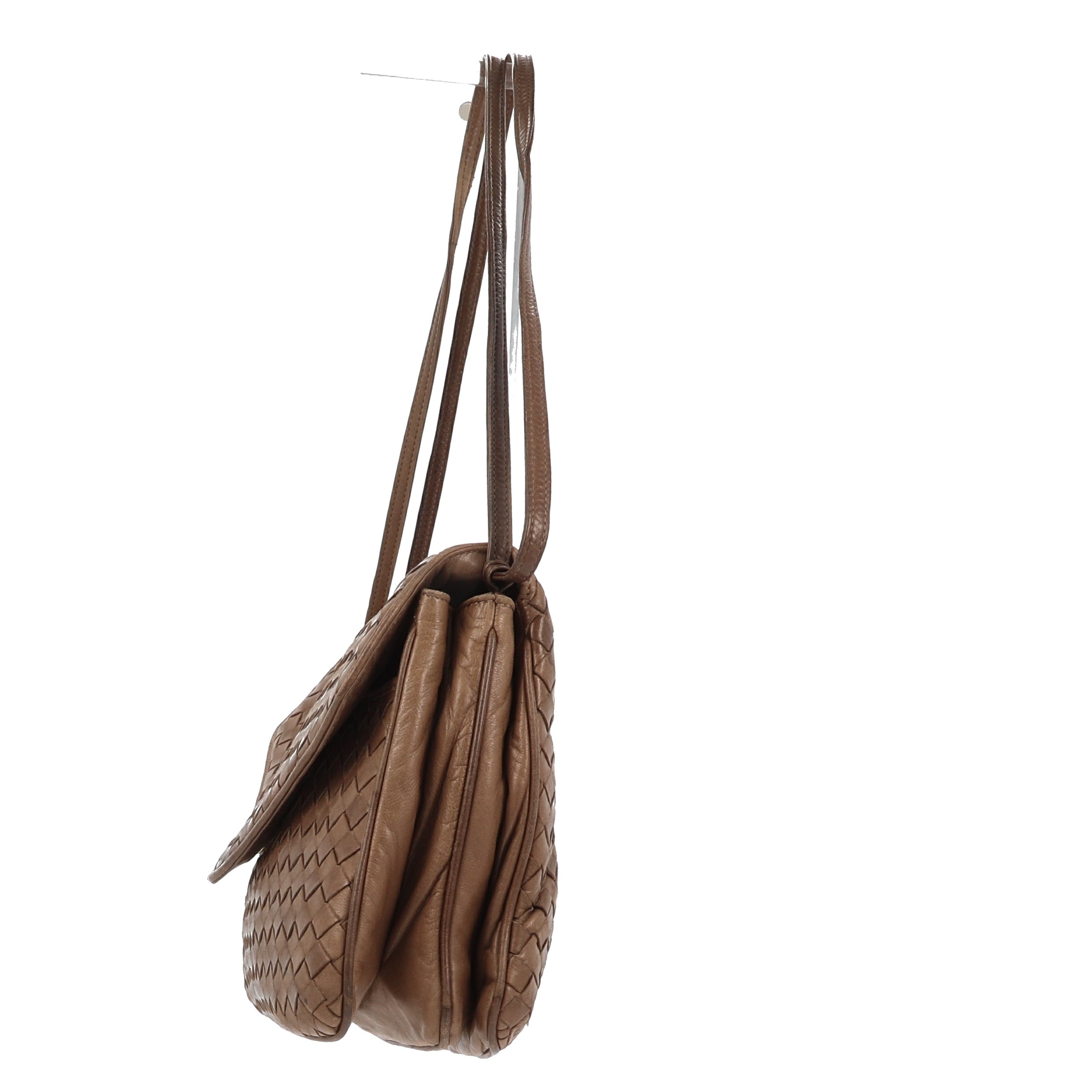 BOTTEGA VENETA Shoulder Bag in Brown Leather