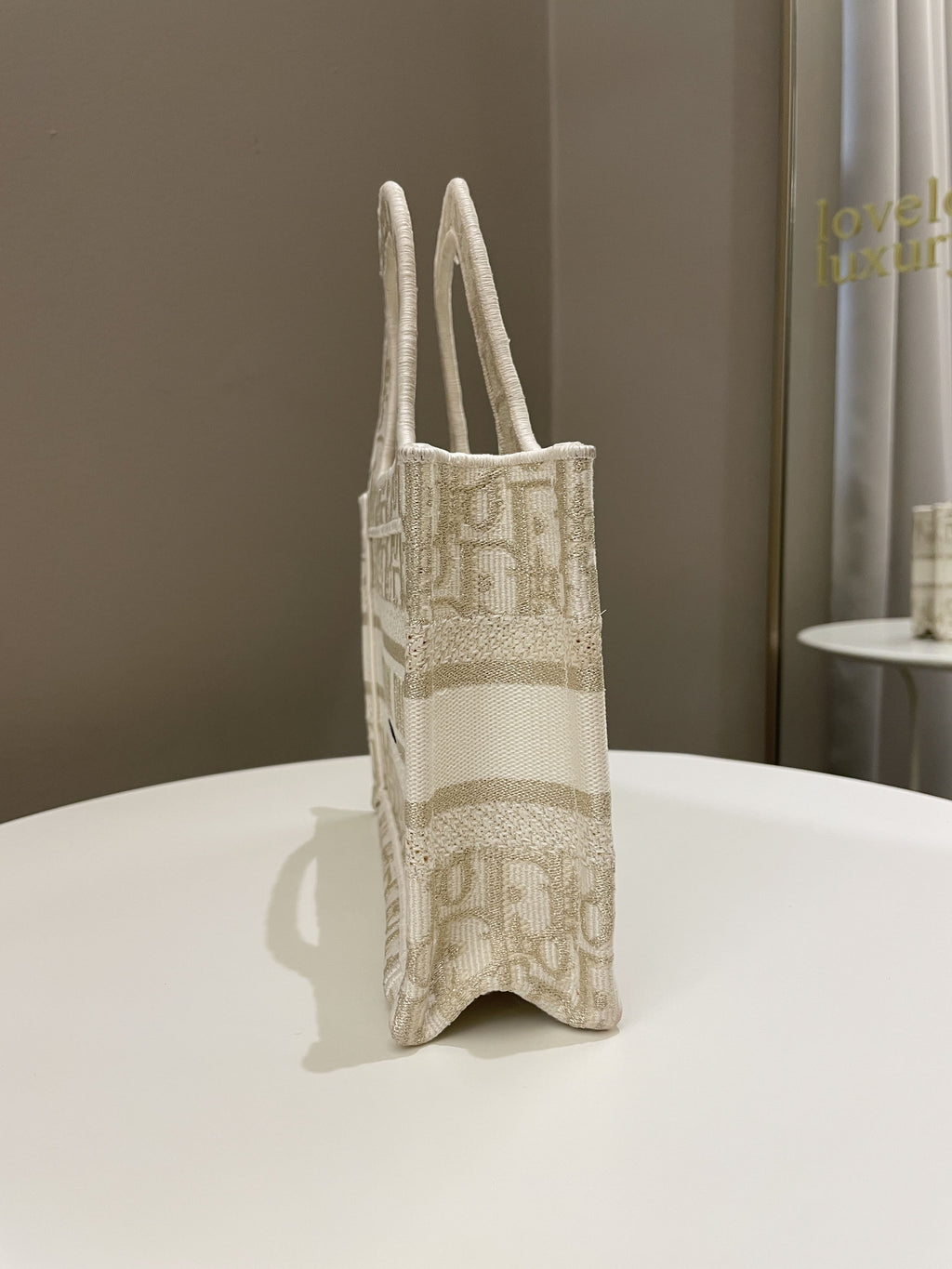 Dior Mini Book Tote Gold Oblique