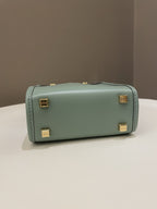 Fendi Mini Sunshine Shopper Mint Green Leather