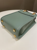 Fendi Mini Sunshine Shopper Mint Green Leather