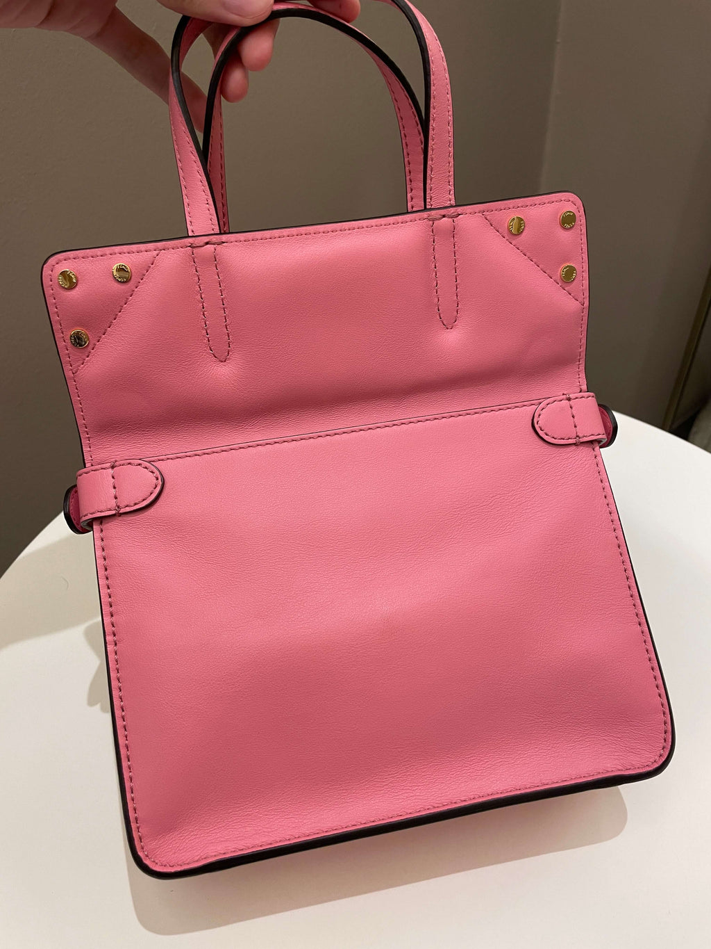 Fendi Grace Small Flip Tote Pink Calfksin