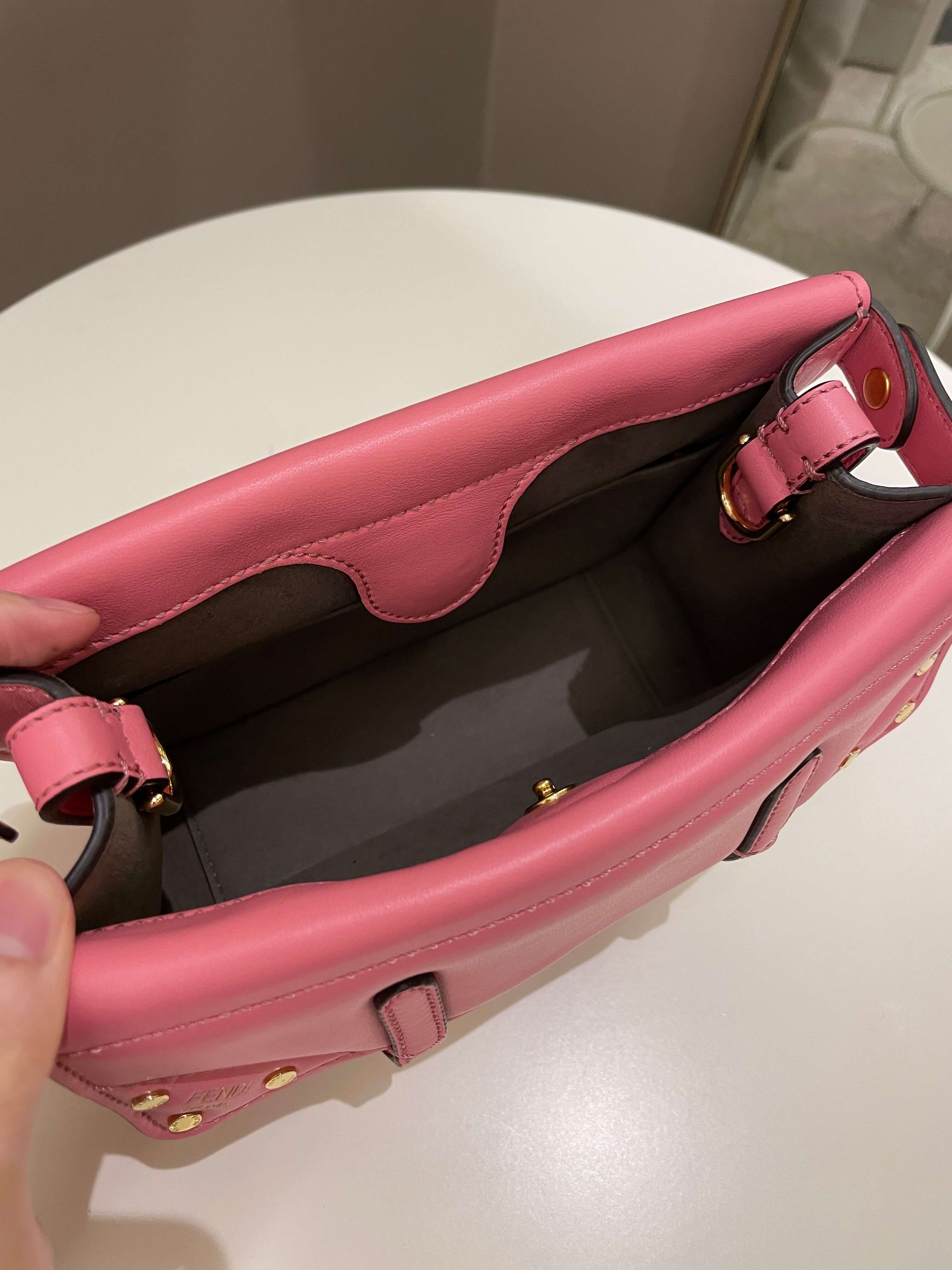 Fendi Grace Small Flip Tote Pink Calfksin