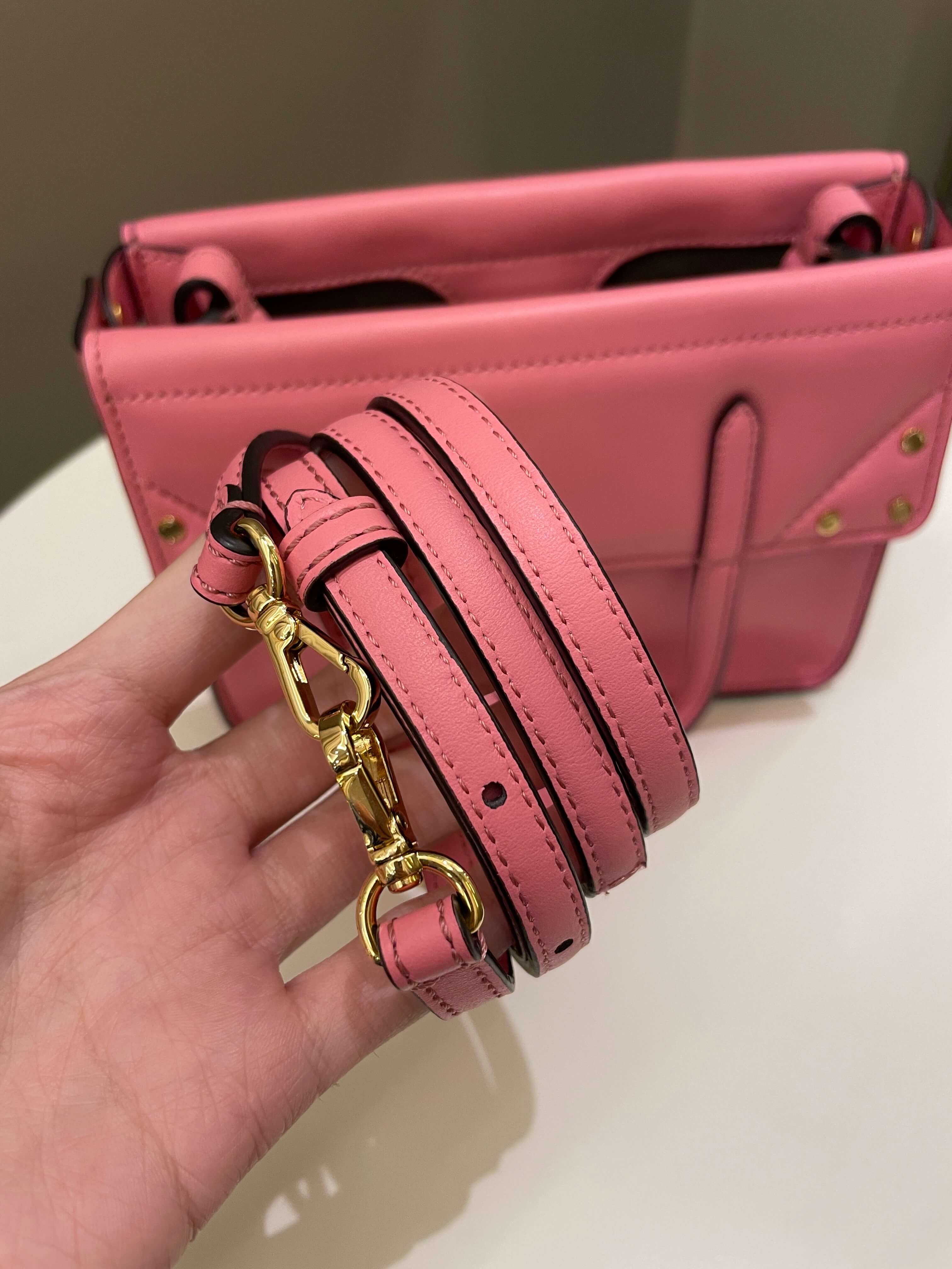 Fendi Grace Small Flip Tote Pink Calfksin