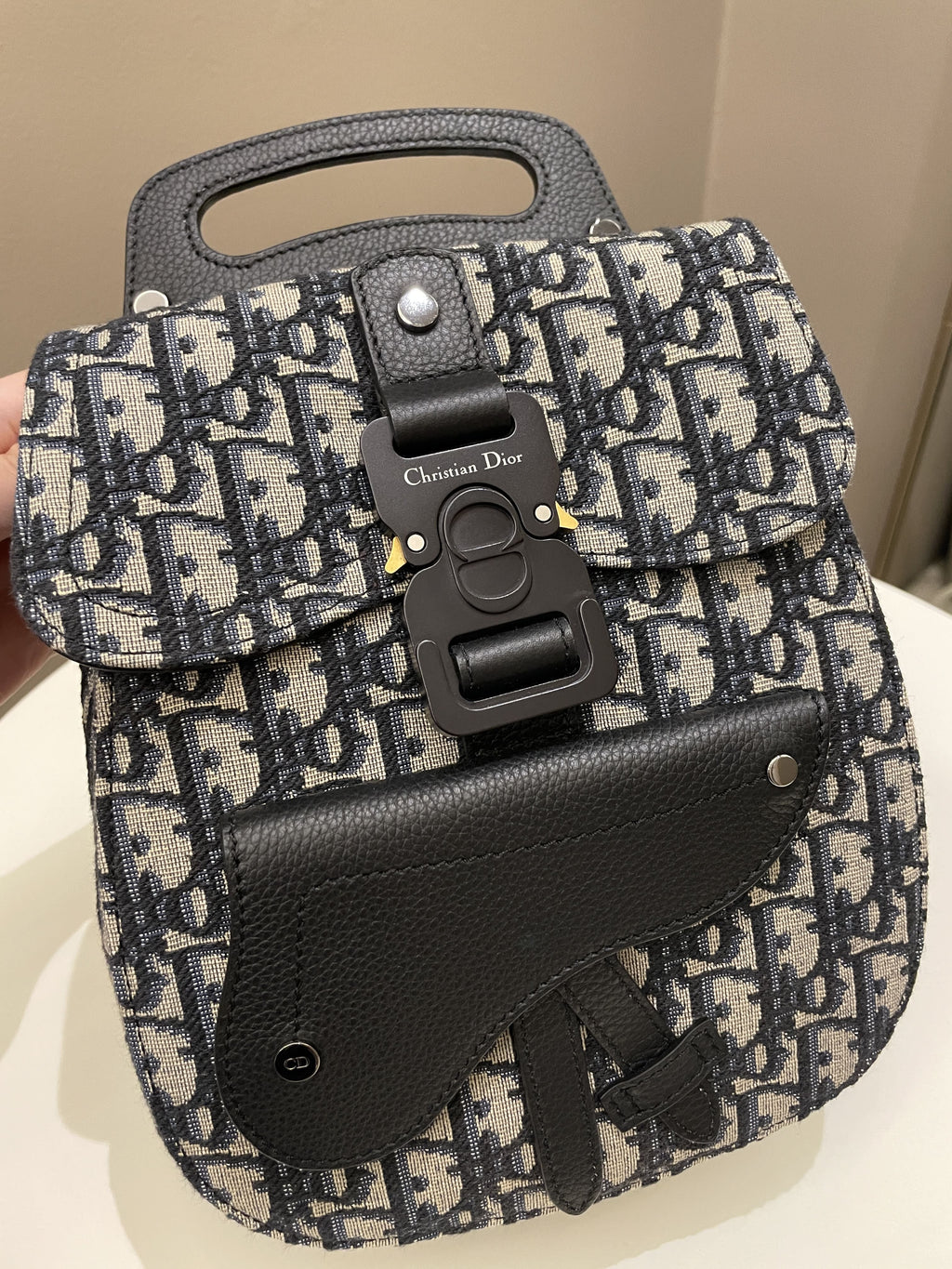 Dior Mini Gallop Sling Bag Blue Oblique