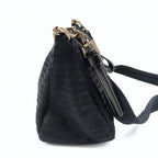PRADA shoulder bag in blue monogram nylon