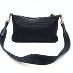 PRADA shoulder bag in blue monogram nylon