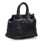 Dior Soft Lady Dior Large Black Cannage Silver
