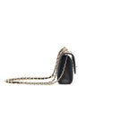 Chanel Lambskin Quilted Mini Trendy CC Chain Wallet Black