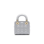 Dior Mini Lady Dior Grey GHW