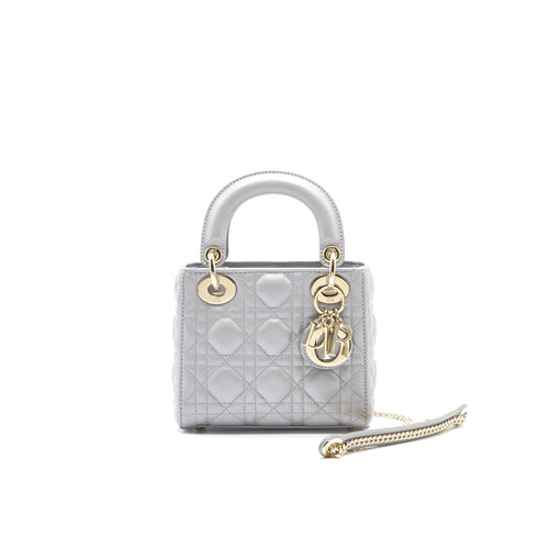 Dior Mini Lady Dior Grey GHW