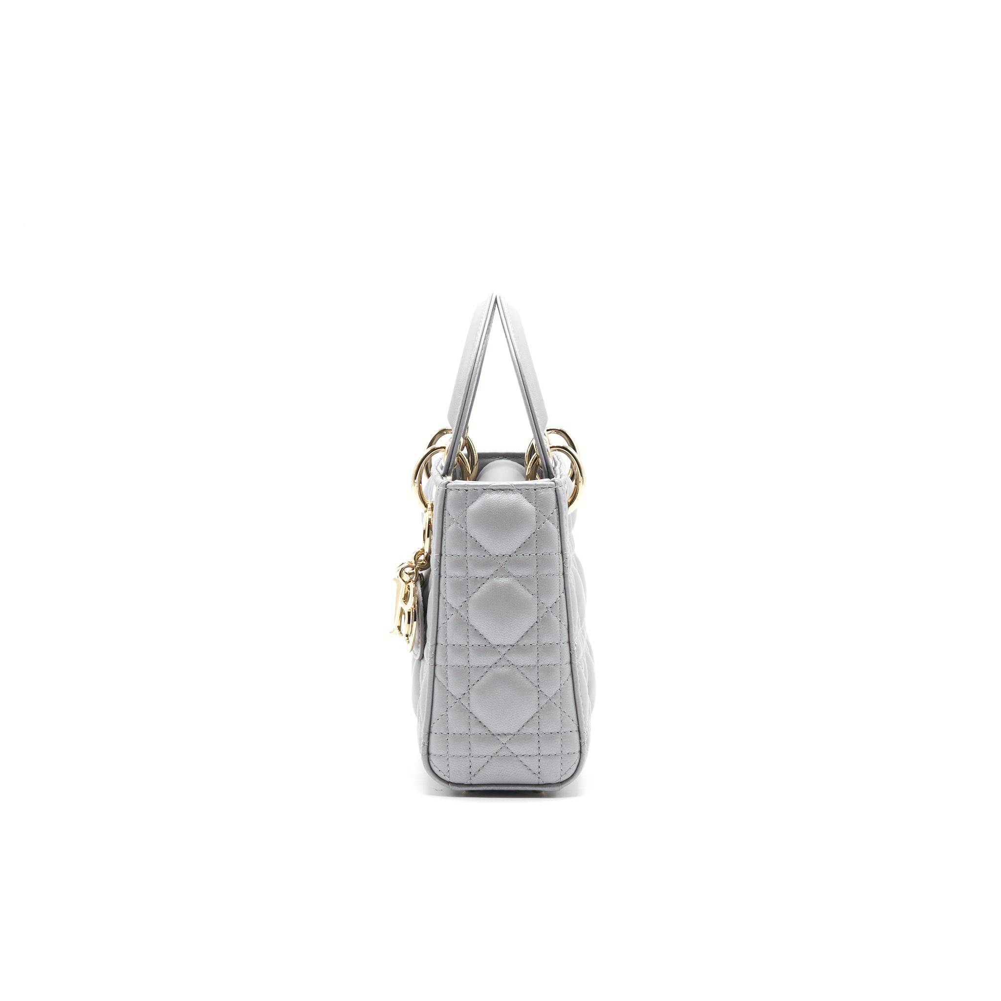 Dior Mini Lady Dior Grey GHW