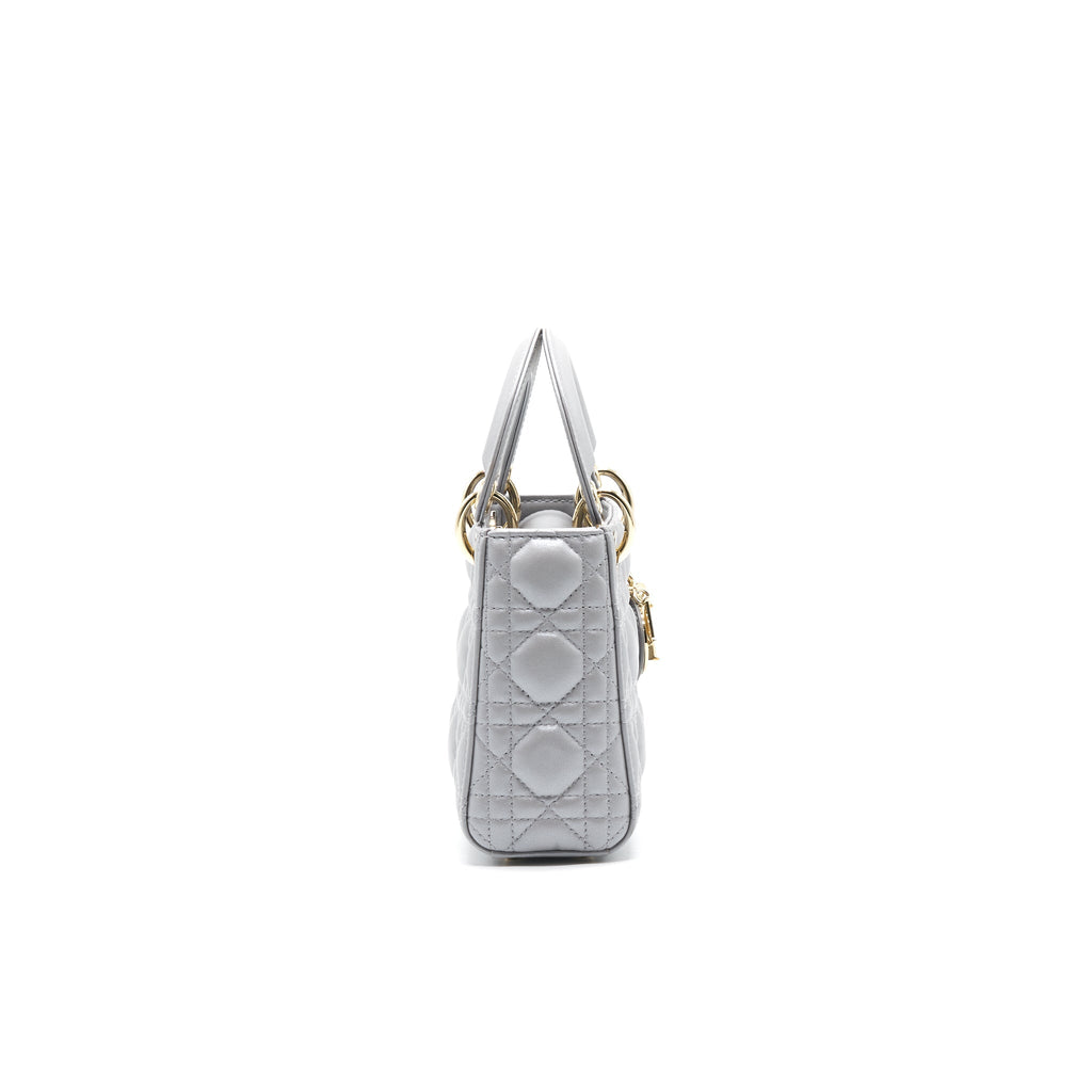 Dior Mini Lady Dior Grey GHW