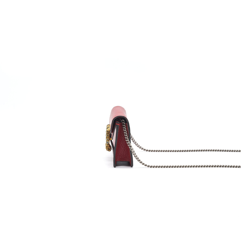 Gucci Dionysus Leather Super Mini Red GHW