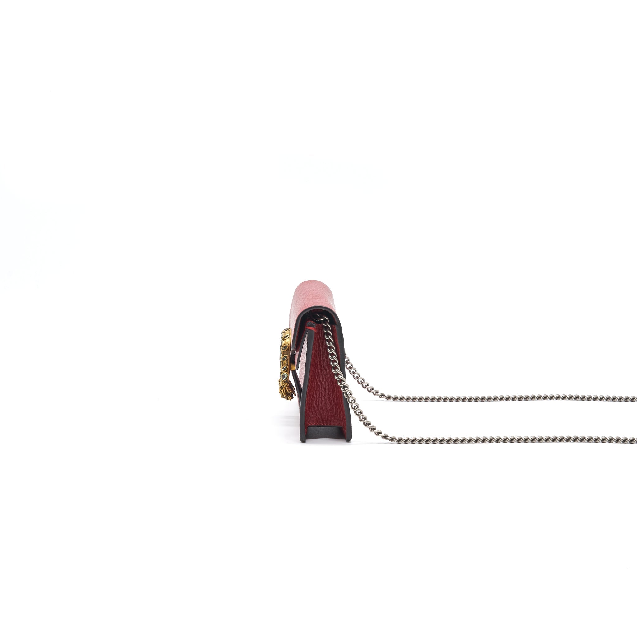 Gucci Dionysus Leather Super Mini Red GHW