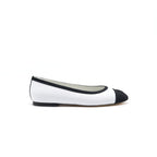 Chanel Flats Black / White Size 36.5