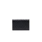 Saint Laurent Envelope Chain Wallet Black SHW